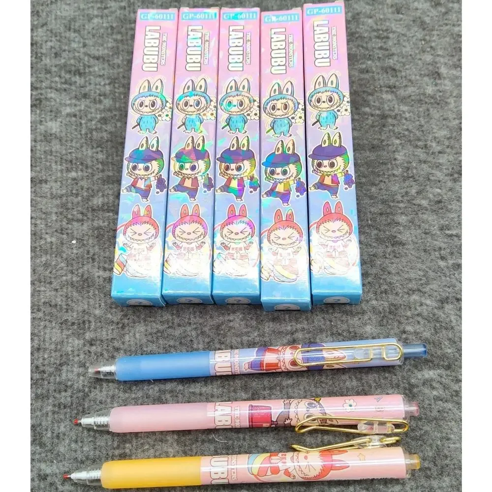5X Labubu Monster Pens Lot Of 5 New With Box Different Characters NIB